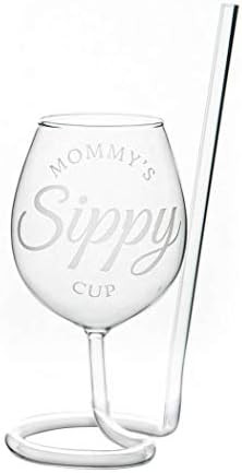 SIPSIP Wine Glass | The Wine Glass with a Straw | Mommy's Sippy Cup | Amazon (US)