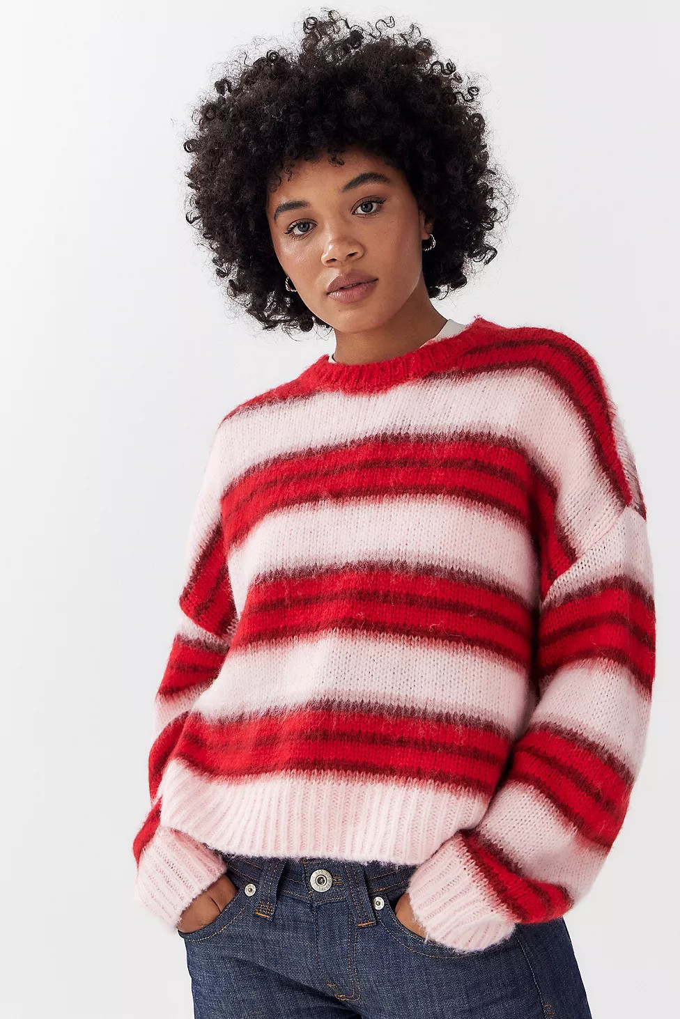 BDG Stripe Brushed Knit Jumper | Urban Outfitters UK