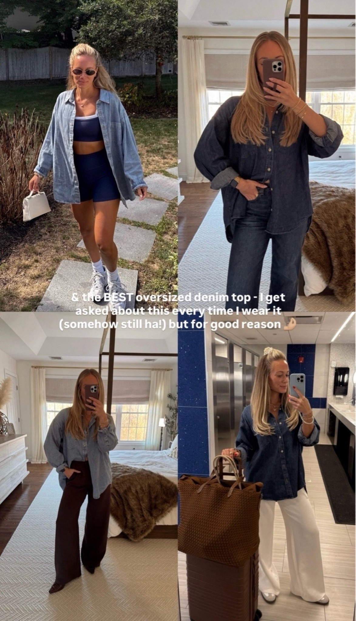 The @Aritzia Summer sale starts now! Our favorite Oversized denim top! 

Aritzia oversized denim top, closet, staple to buy in the Aritzia sale! Wearing size medium, colors are be about dark blue, and 7 years picture this blue!

#LTKootd #LTKSaleAlert #LTKSeasonal
