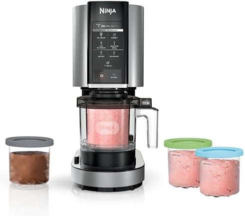 Ninja CREAMi | Ice Cream Maker Bundle | Includes (4)16 oz. Tubs for Gelato, Mix-ins, Milkshakes, ... | Amazon (US)