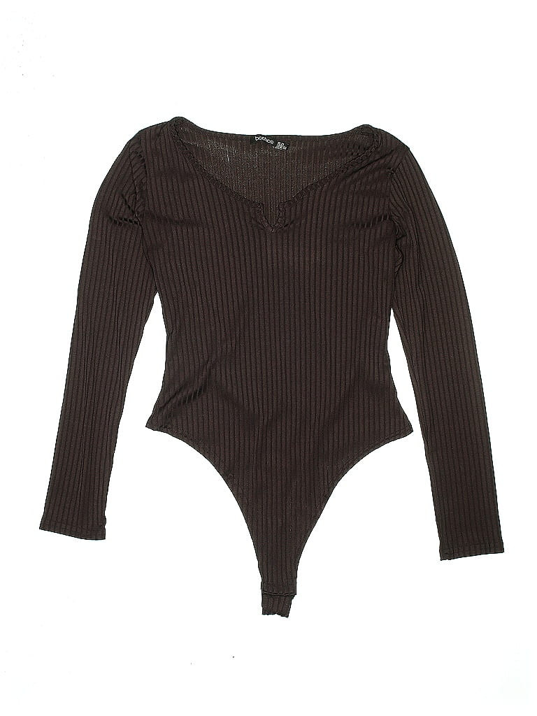 Boohoo Bodysuit: Brown Tops - Size 12 | ThredUp