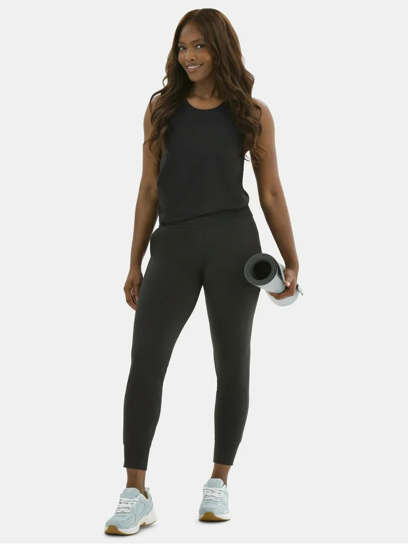 Avia Women's and Women's Plus SoftSculpt High-Rise Joggers with Side Pockets, Sizes XS-4X | Walmart (US)