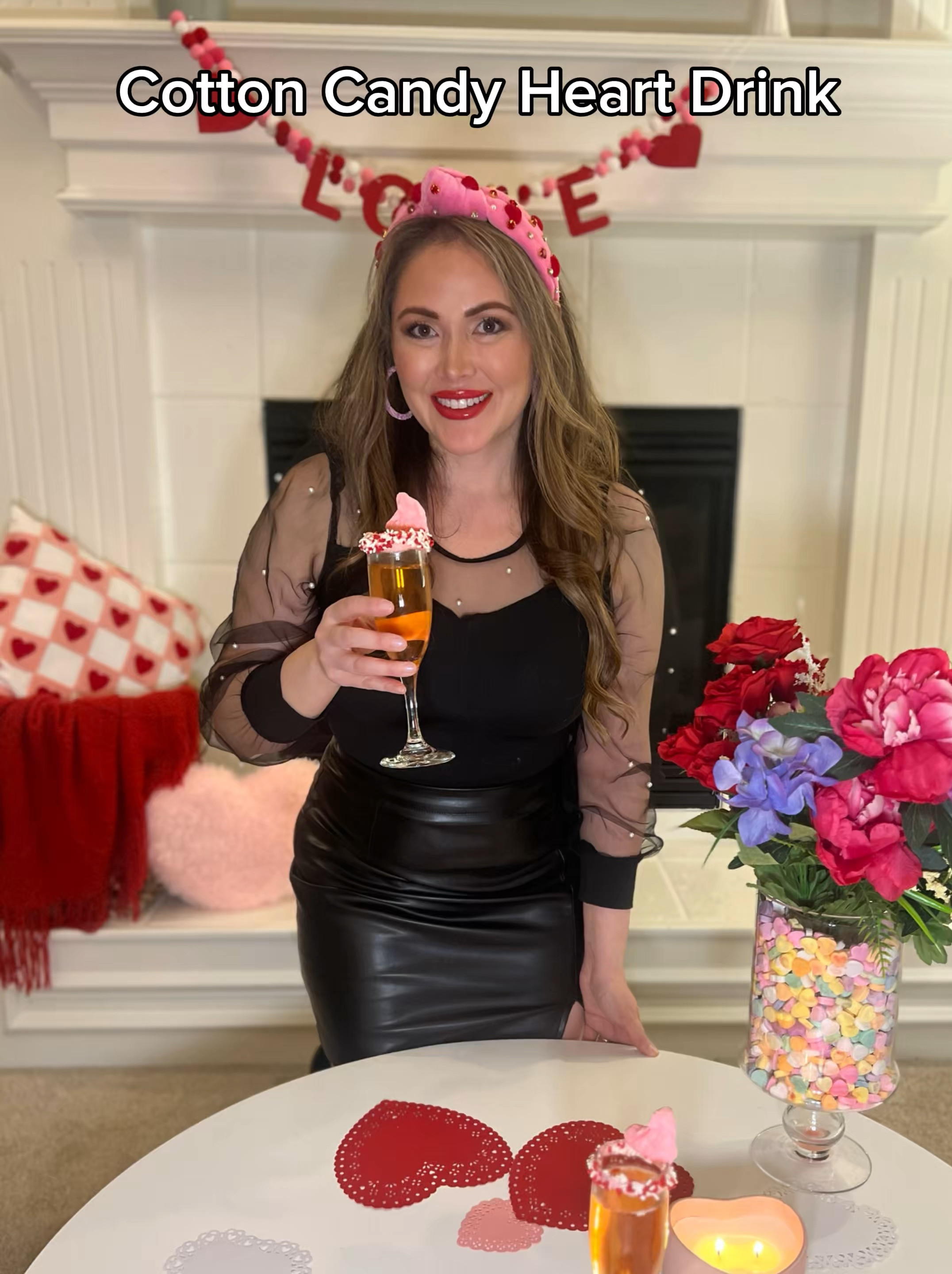 Cotton Candy Heart Drink! 💕This is so cute to serve for Valentine’s day or a Galentine’s day party. 

#LTKWatchNow #LTKSeasonal #LTKParties