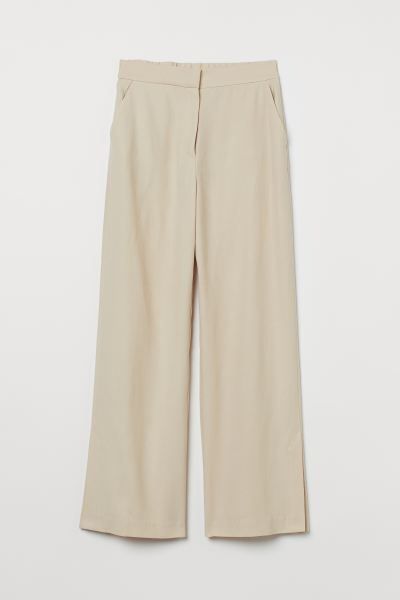 Wide-cut Side-slit Pants | H&M (US + CA)