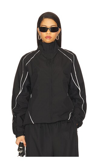 Micro Fibre Track Jacket in Black | Revolve Clothing (Global)