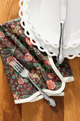 Rifle Paper Co. Gracie Cotton Napkins, Set of 4 | Anthropologie (US)