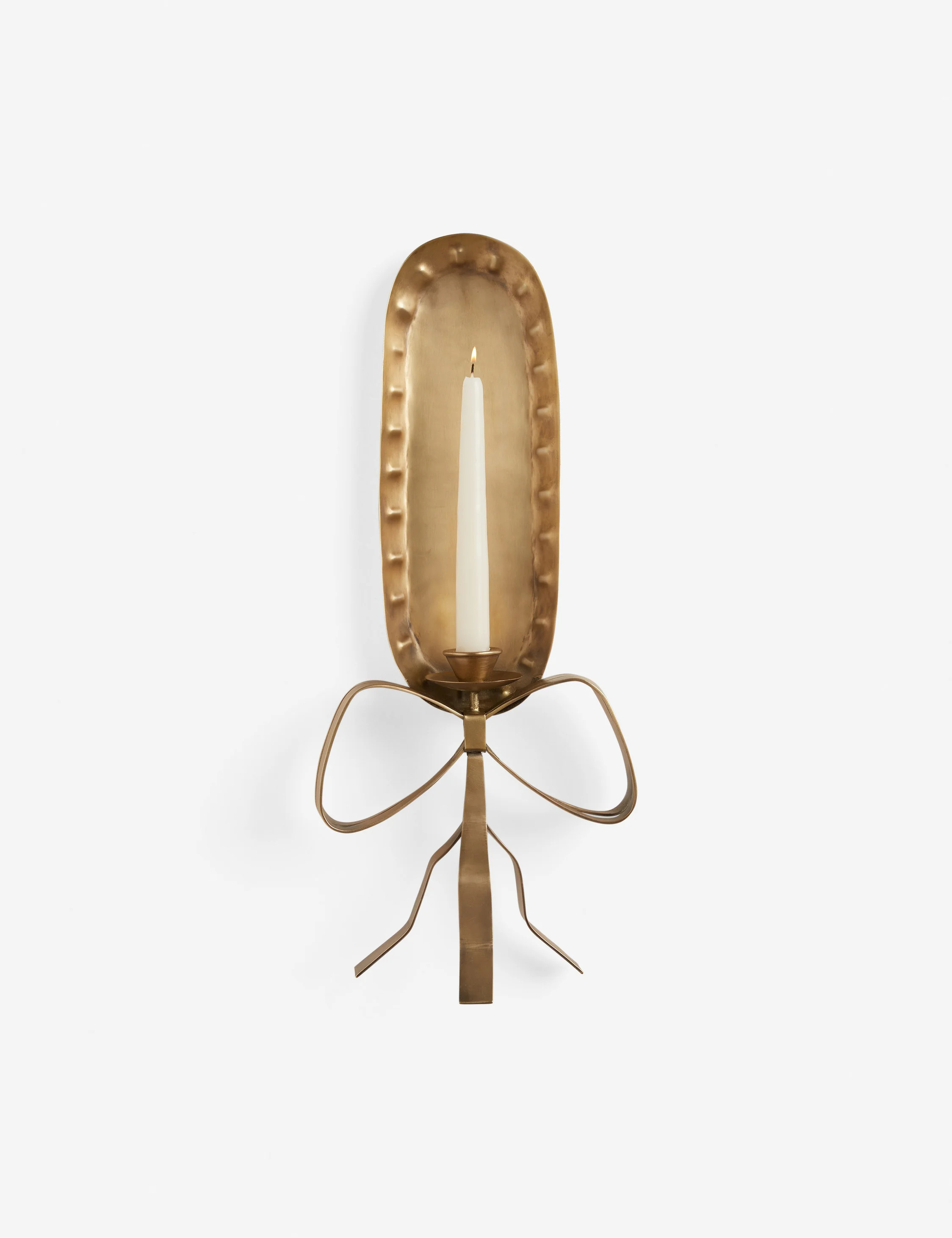 Ribbon Candle Sconce by Sarah Sherman Samuel, Bronze | Lulu and Georgia 