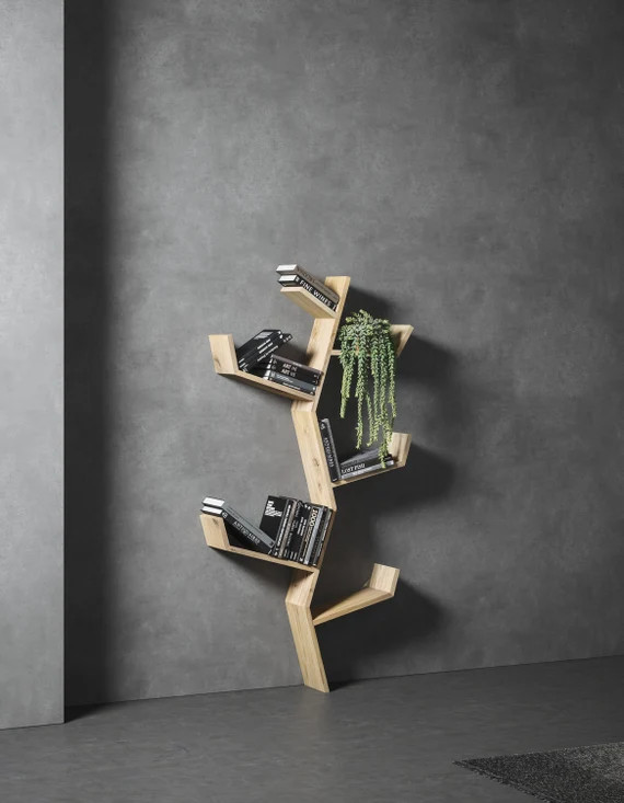 Tree Shelf Oak Tree Shelf Tree Shelves Oak Shelves - Etsy | Etsy (US)