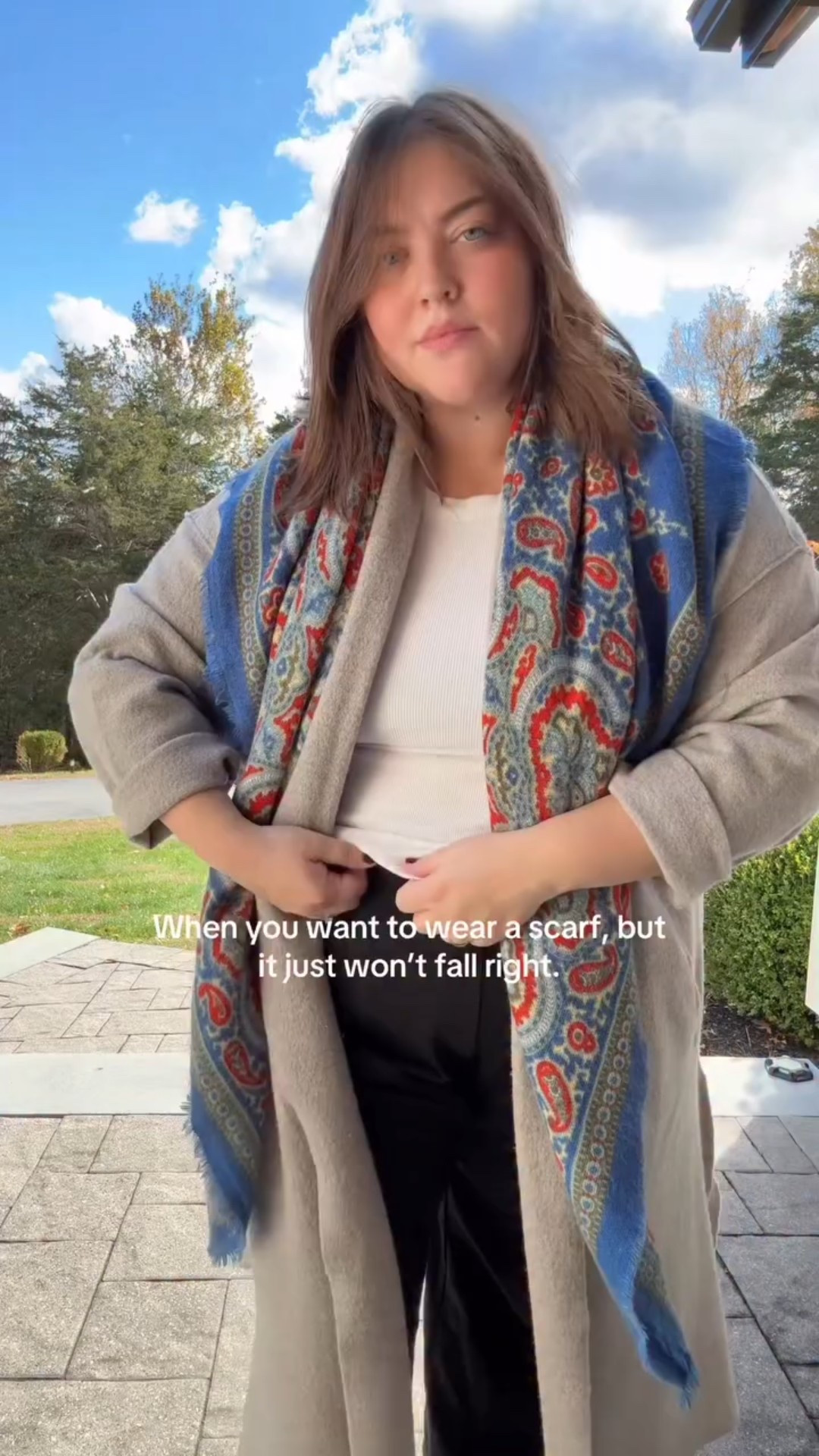 I didn’t figure it out ☹️

Coat & pants are my girl @eileenfisherny