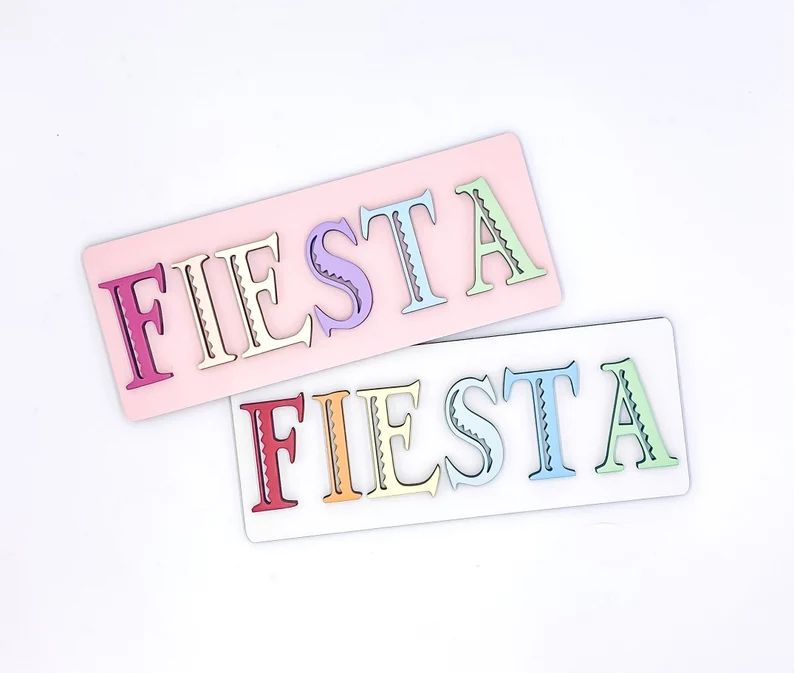 Fiesta Shelfie | Cinco De Mayo Fiesta Sign | Party Decorations | Fiests | Cindo De Mayo | Etsy (US)