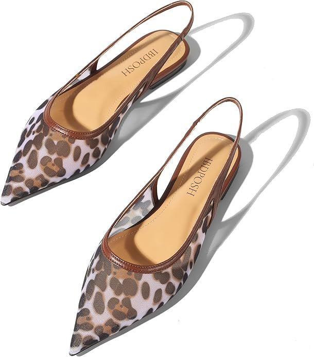 Slingback Flats for Women Stylish Pointed Toe Design with Comfortable Mesh Material for Breathabl... | Amazon (US)