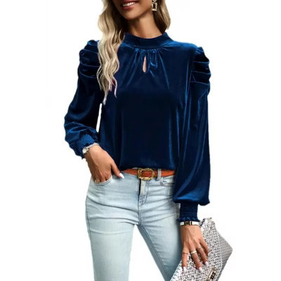 Women's Holiday Blues Blouse - Pretty Bash XL | Target