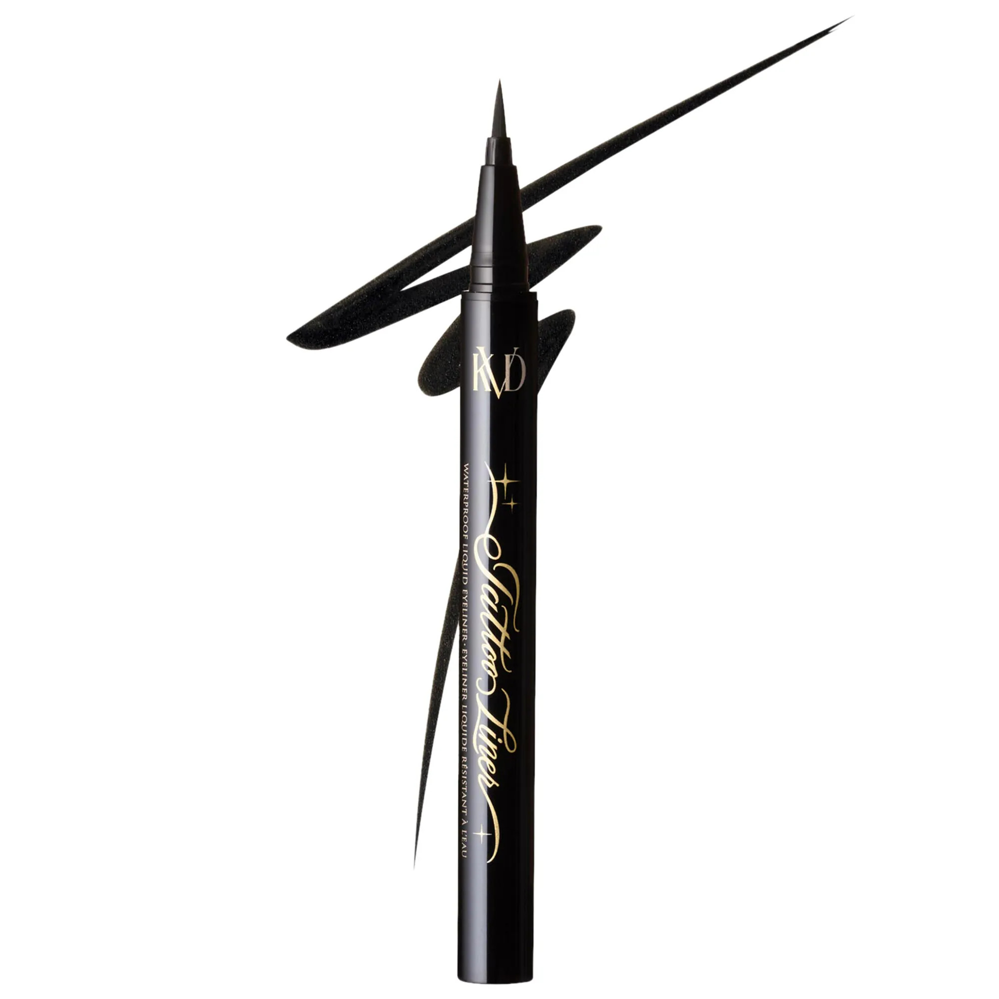 KVD Beauty Tattoo Liner Vegan Waterproof Liquid Eyeliner Trooper Black 0.019 oz / 55 mL | Sephora (US)