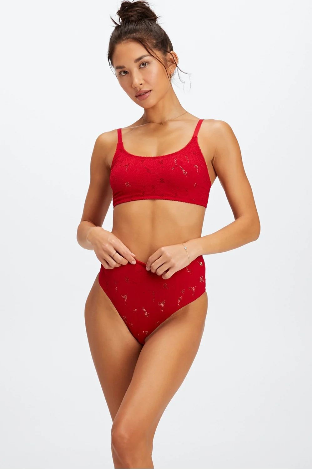 Seamless Lace Cheeky Brief | Fabletics - North America