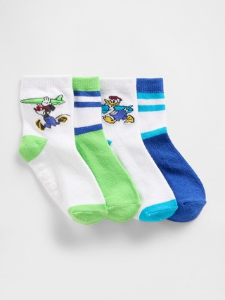 Gap × Disney Baby & Toddler Quarter Crew Socks | Gap (CA)