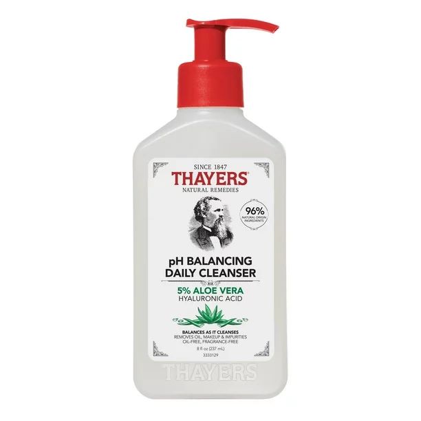 Thayers pH Balancing Gentle Face Wash with Aloe Vera and Hyaluronic Acid, 8oz | Walmart (US)