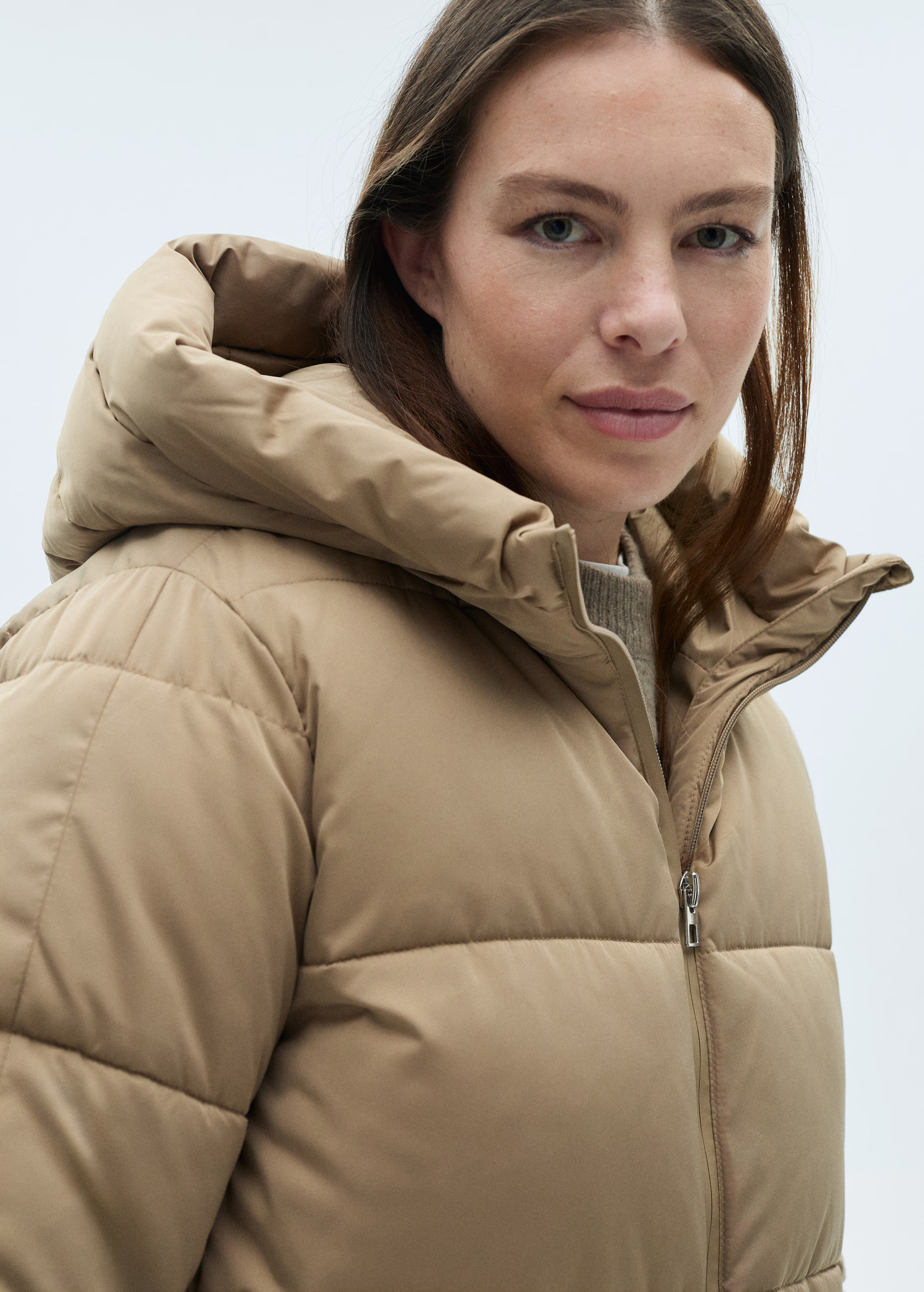 Hood quilted coat - Women | MANGO USA | Mango (US/MX/AU)