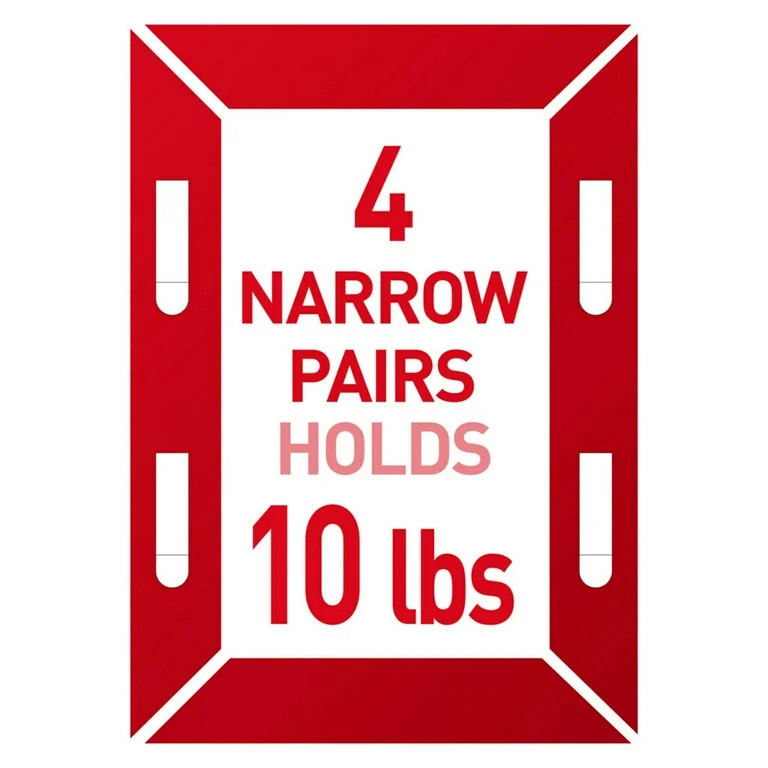 Command Narrow Picture Hangers, Holds 10 lb, White, 12 Pairs Adhesive Strips | Walmart (US)