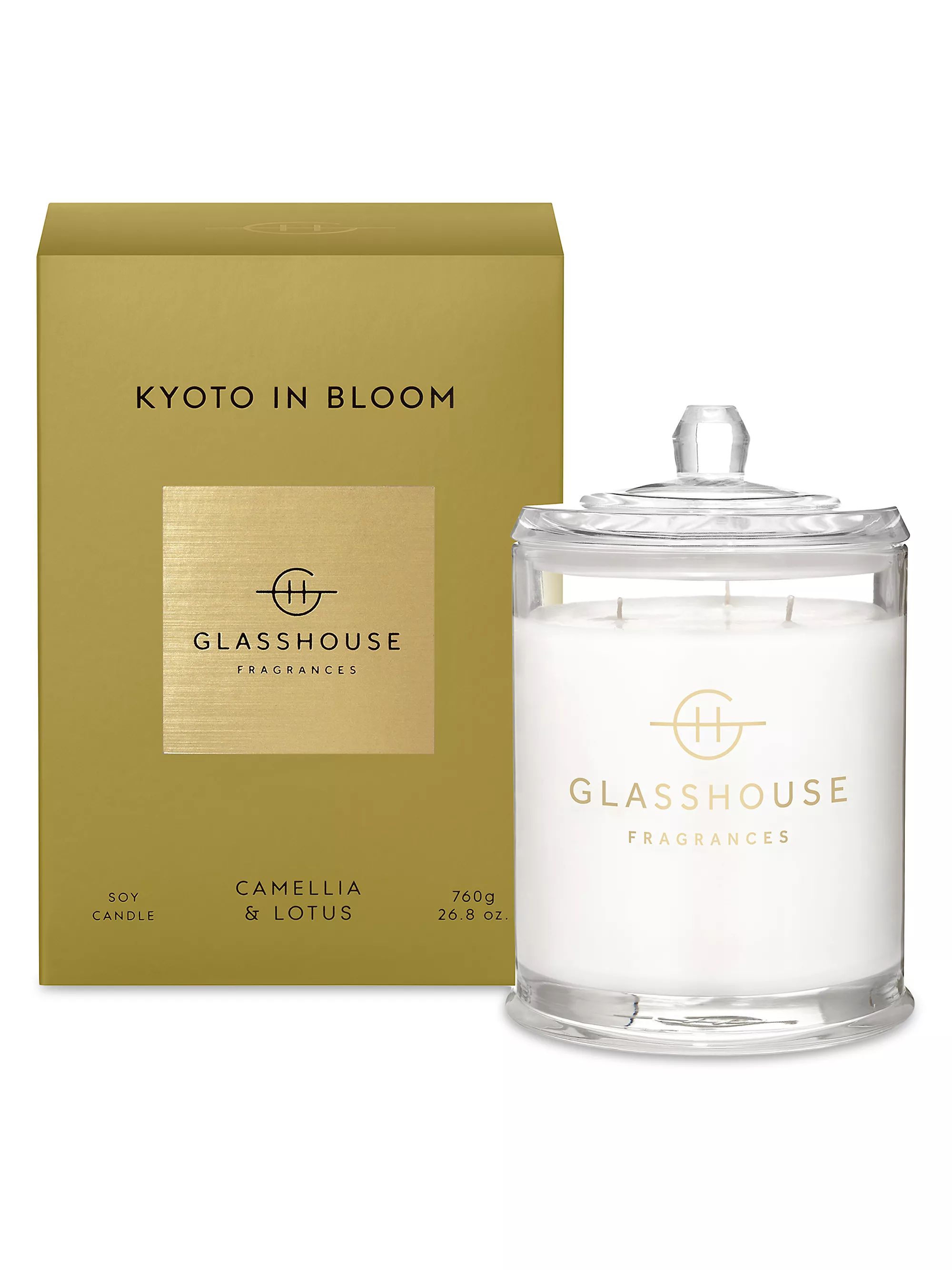 Glasshouse Fragrances Kyoto In Bloom Soy Candle | Saks Fifth Avenue
