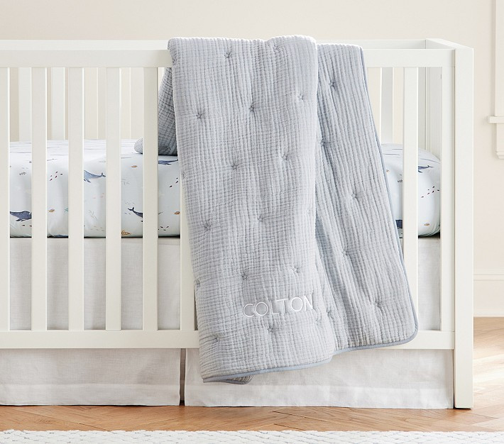Cuddle Me Muslin Baby Quilt | Pottery Barn Kids