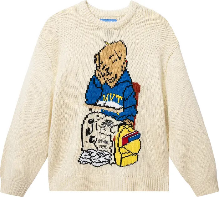 Making the Grade Intarsia Crewneck Sweater | Nordstrom