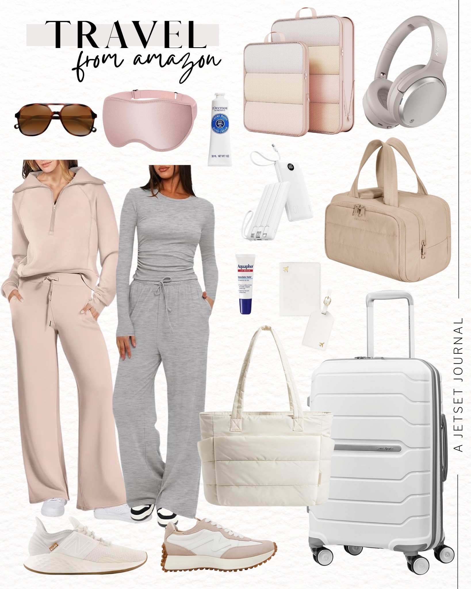 Love these new travel finds! They're so handy to have for your next trip!
mathcing set, lounge set, hardshell suitcase, compression packing cubes, passport holder, portable charger, spring vacation,spring travel, travel picks, winter to spring outfit, travel must have, packing tips, travel hack, amazon favorite, affordable finds

#LTKTravel #LTKSeasonal #LTKU