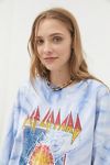 Def Leppard Pyromania Tie-Dye Crew Neck Sweatshirt | Urban Outfitters (US and RoW)