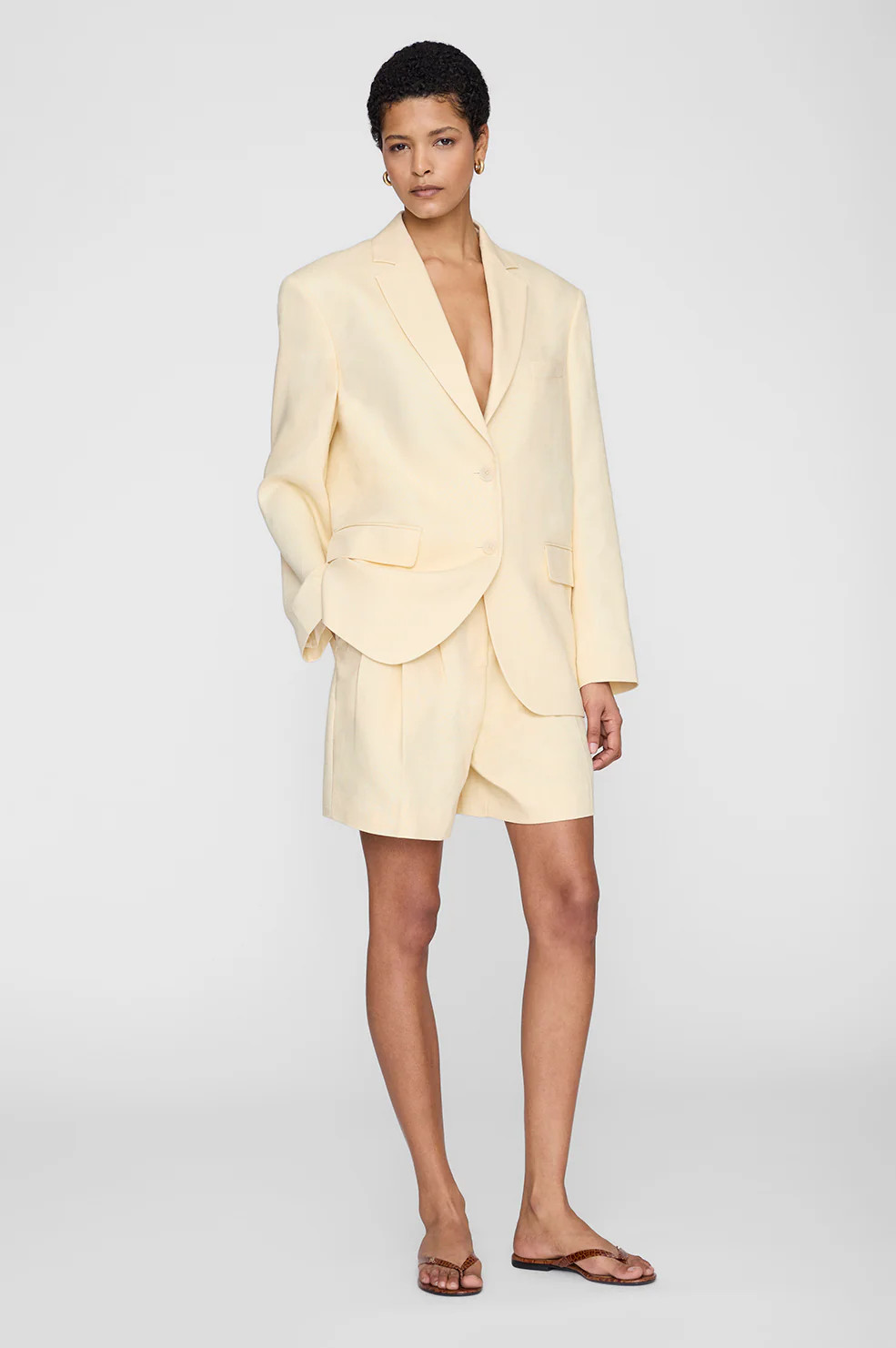 Quinn Blazer - Butter Yellow | Anine Bing