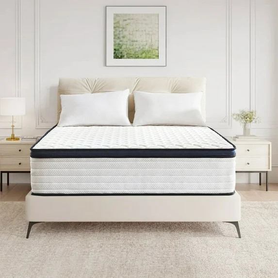 14" Queen Size Mattresses, Cooling Gel Memory Foam Hybrid Mattress & Individually Pocket Coils Sp... | Walmart (US)