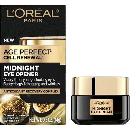 L Oreal Paris Age Perfect Cell Renewal Midnight Anti Aging Eye Cream with Antioxidants 0.5 fl oz | Walmart (US)