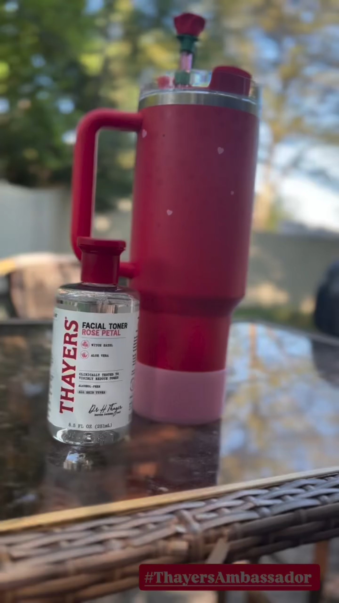 #ThayersAmbassador #Thayers #Chill #gifted Stay cool, calm & glowing—water in your bottle, @thayers Rose Petal Toner on your skin 💧🌸 #toner #skincare #selfcare