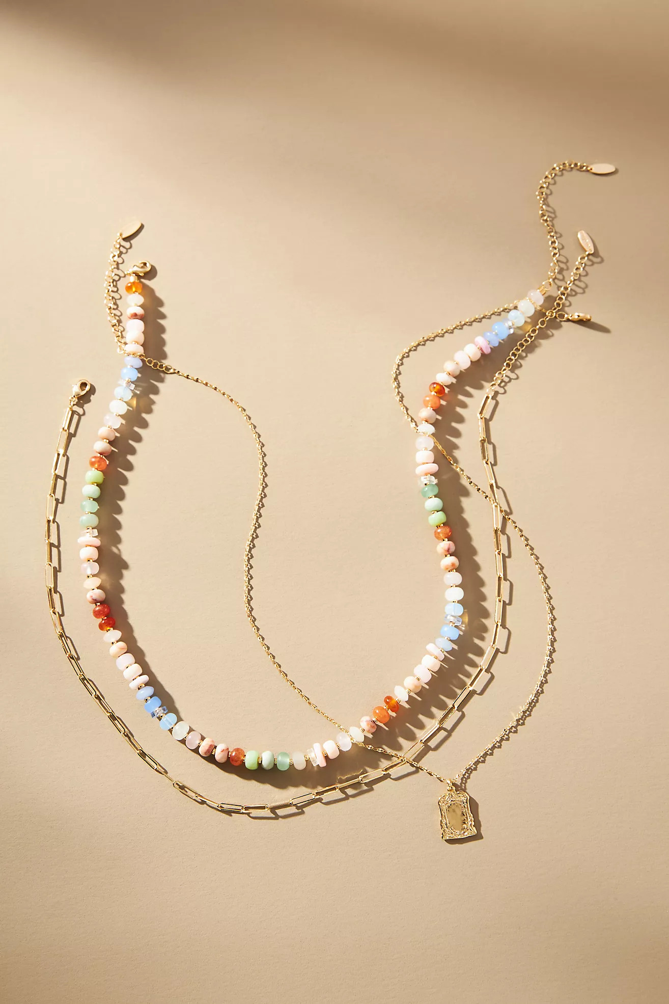 Shades of Sea Triple-Layer Necklace | Anthropologie (US)