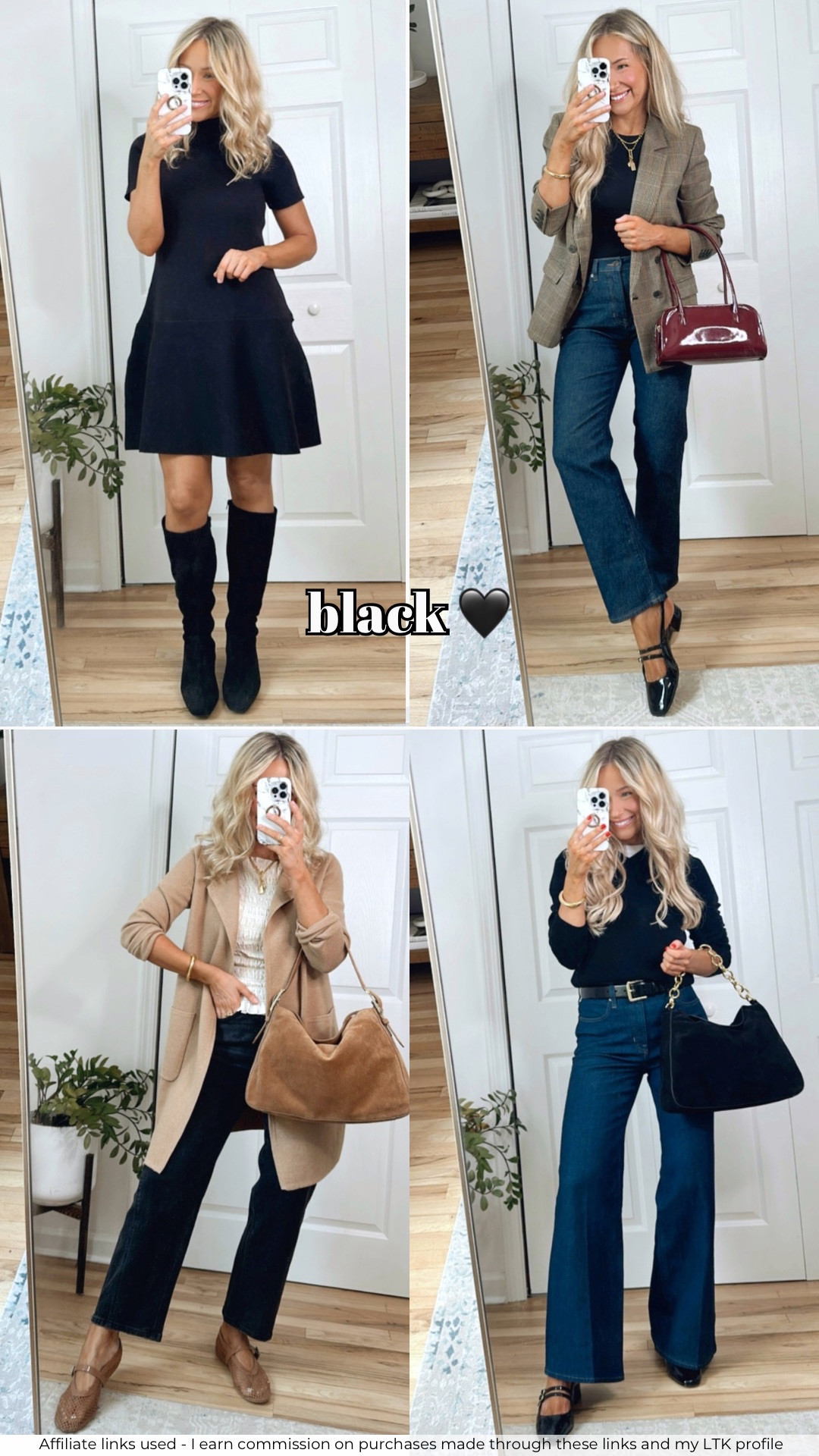 Black fall outfits 🖤