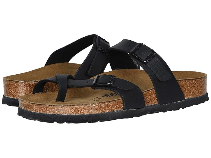 Birkenstock Mayari (Black Birko-Flor) Women's Sandals | Zappos
