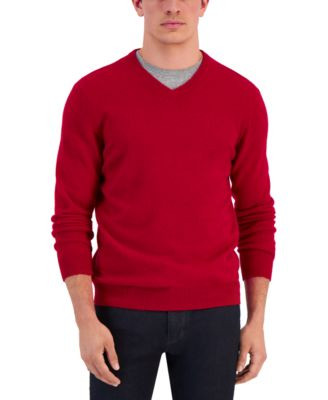 Club Room Men's V-Neck Cashmere Sweater, Created for Macy's - Macy's | Macy's