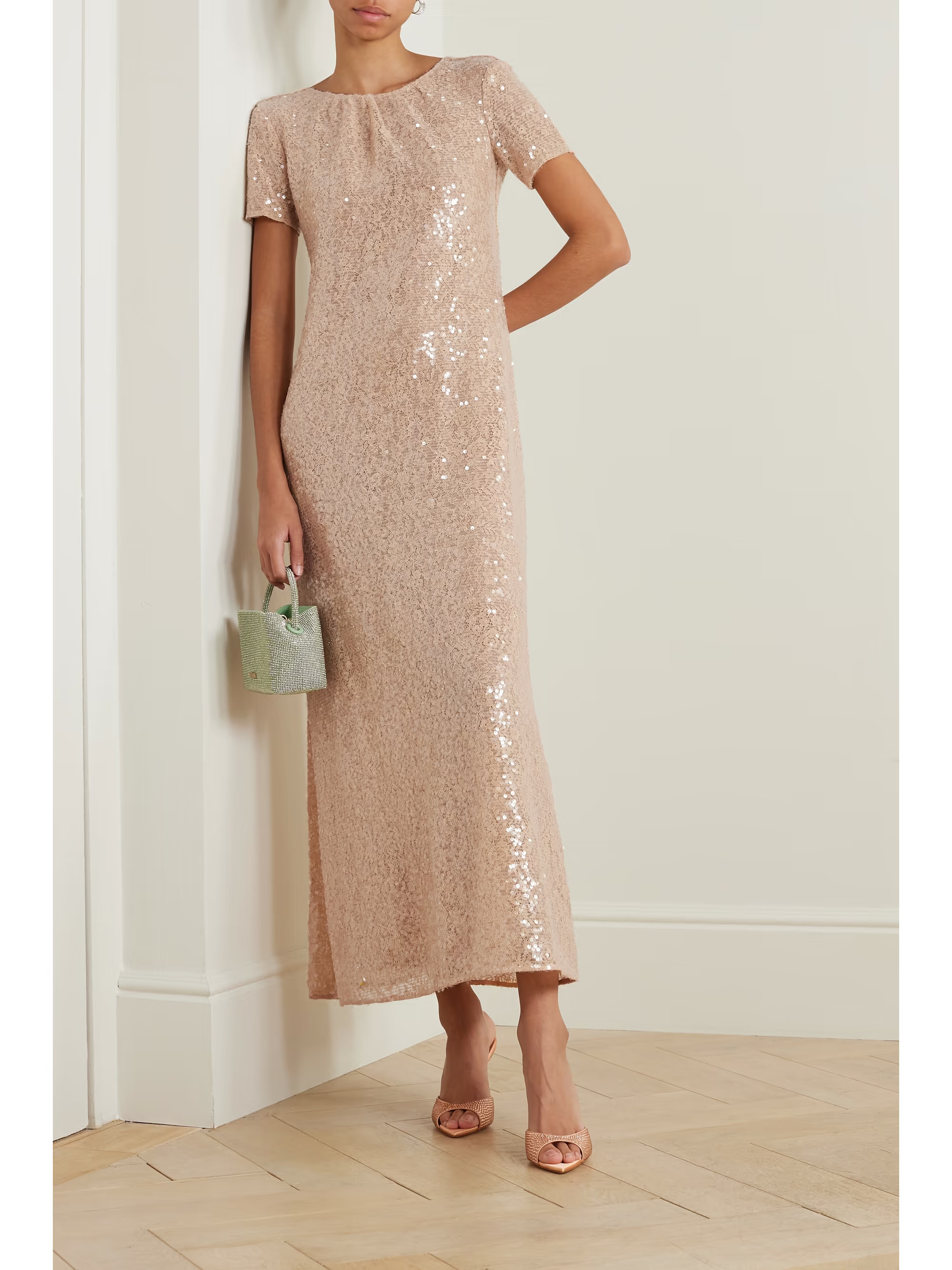 Safi open-back sequined lace maxi dress | NET-A-PORTER (US)