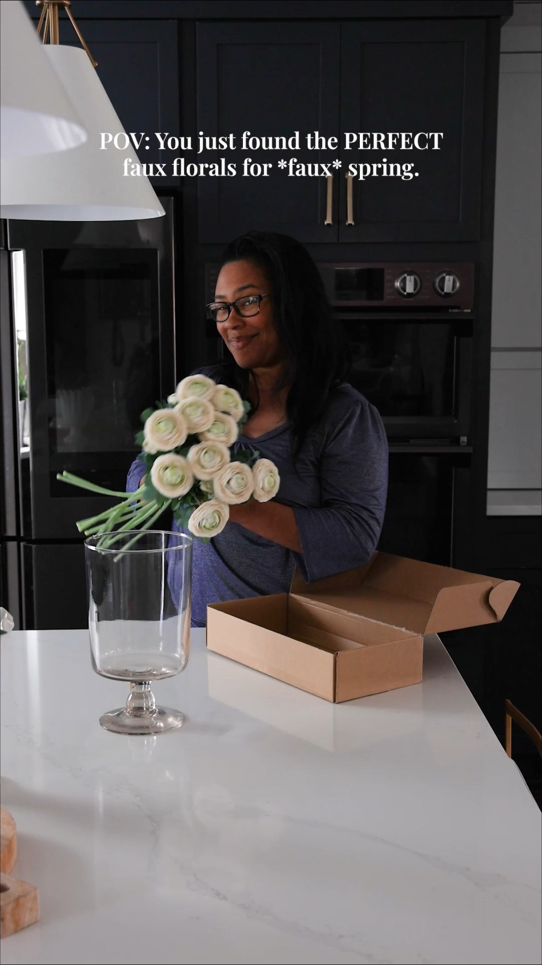 Truly beautiful artificial ranunculus flowers and a budget-friendly classy footed vase.

#LTKHome