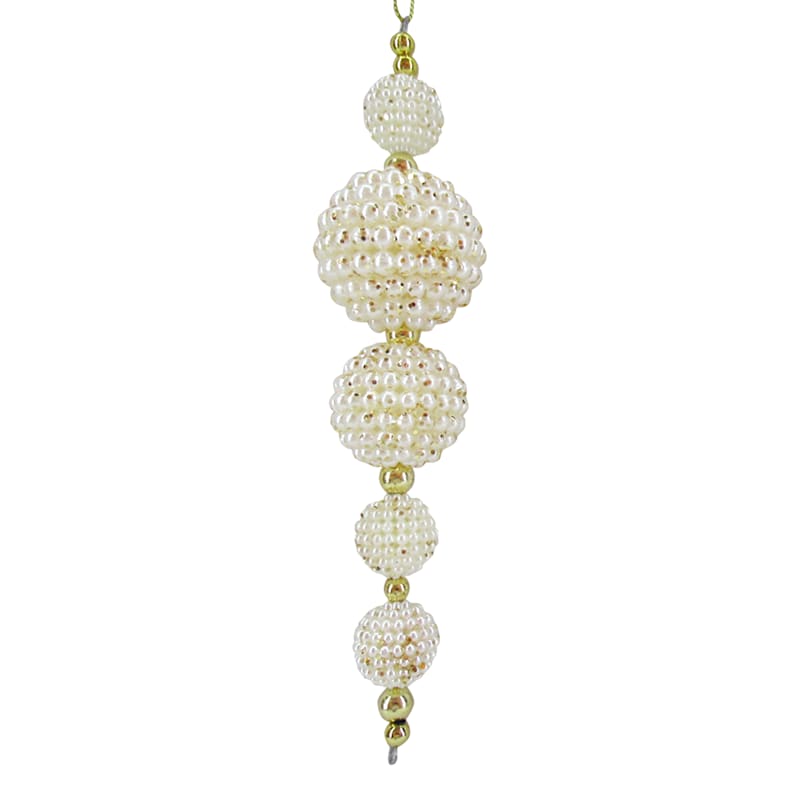 Pink Pearl String Ornament, 6.5" | At Home