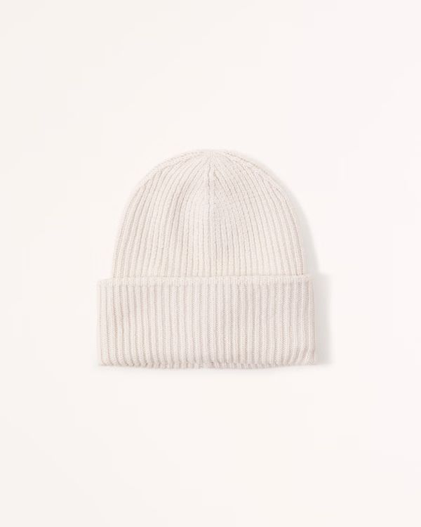 Women's Slouchy Rib Beanie | Women's Accessories | Abercrombie.com | Abercrombie & Fitch (US)