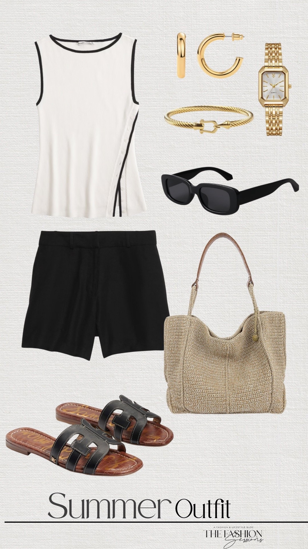 Summer Outfit | Asymmetrical Too | Tailored Shorts | Woven Bag |

#LTKStyleTip #LTKSeasonal #LTKShoeCrush