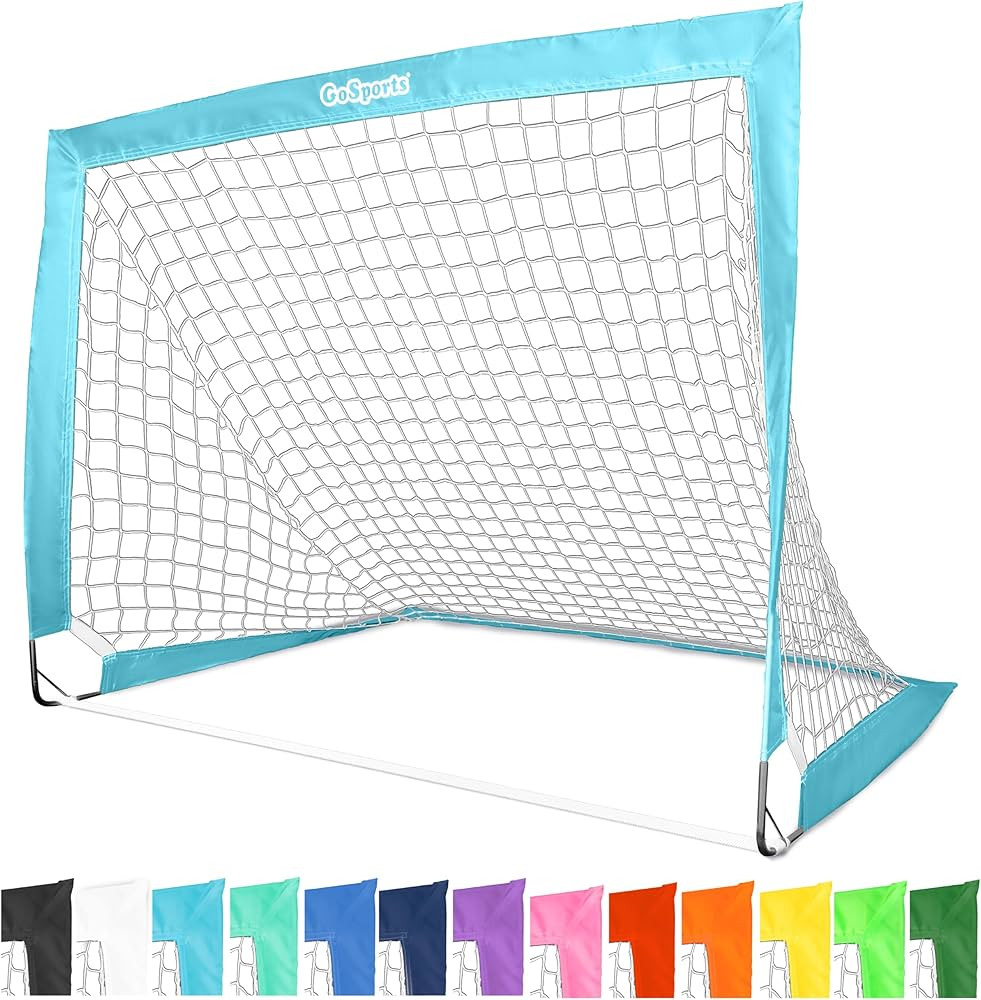 GoSports Portable Soccer Goals for Kids - 13 Color Options - Choose 4 x 3 ft or 6 x 4 ft - Team T... | Amazon (US)