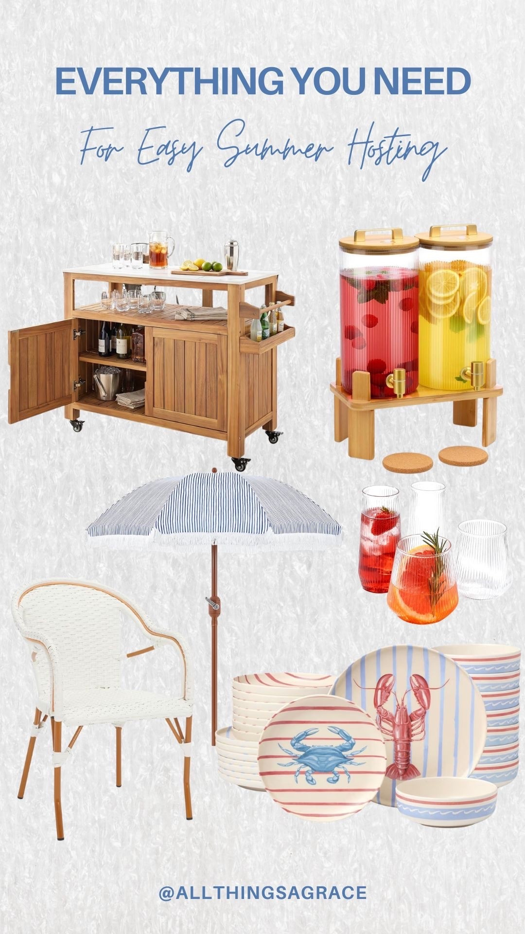 Everything You Need For Easy Summer Hosting 🍋🩵 summer hosting just got a whole lot cuter ✨ from striped umbrellas to lobster dishes + drink dispensers… these finds make me want to host a backyard dinner immediately 🌷🍹

#LTKSeasonal #LTKHome