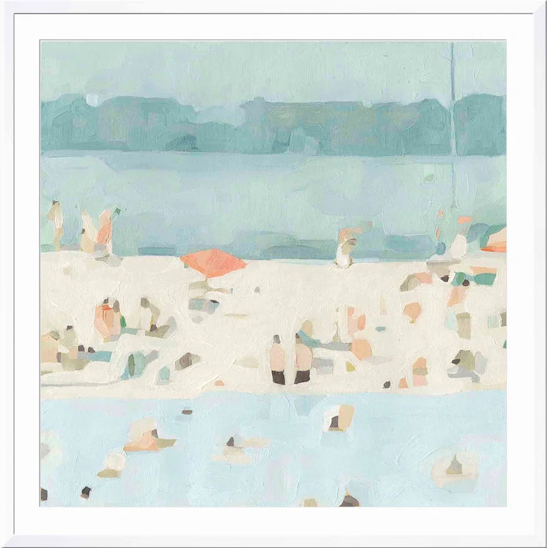 Sea Glass Sandbar II by Emma Scarvey - Picture Frame Painting | Wayfair North America