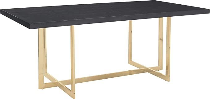 Meridian Furniture Elle Collection Modern | Contemporary Wood Veneer Top Dining Table with Durabl... | Amazon (US)