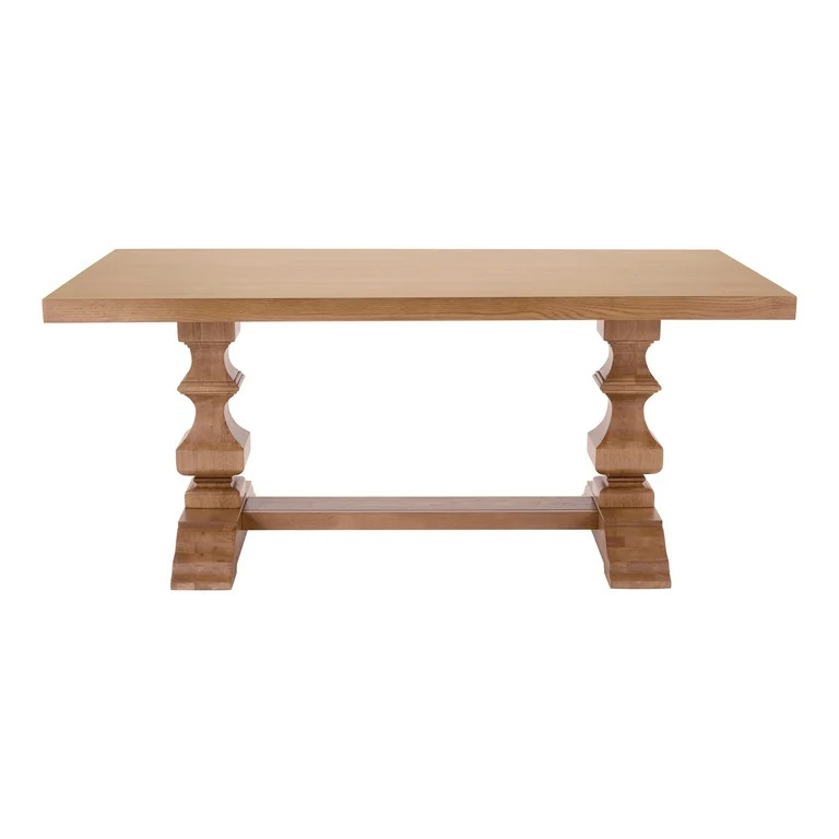 My Texas House Grove Trestle Dining Table, Warm Brown | Walmart (US)