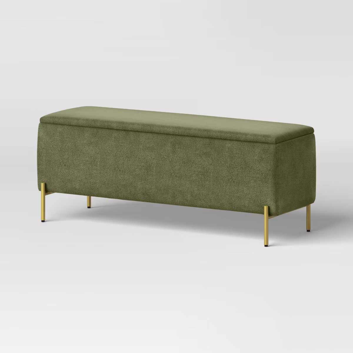 Ivy Upholstered Storage Bench Sage Green - Threshold™ | Target