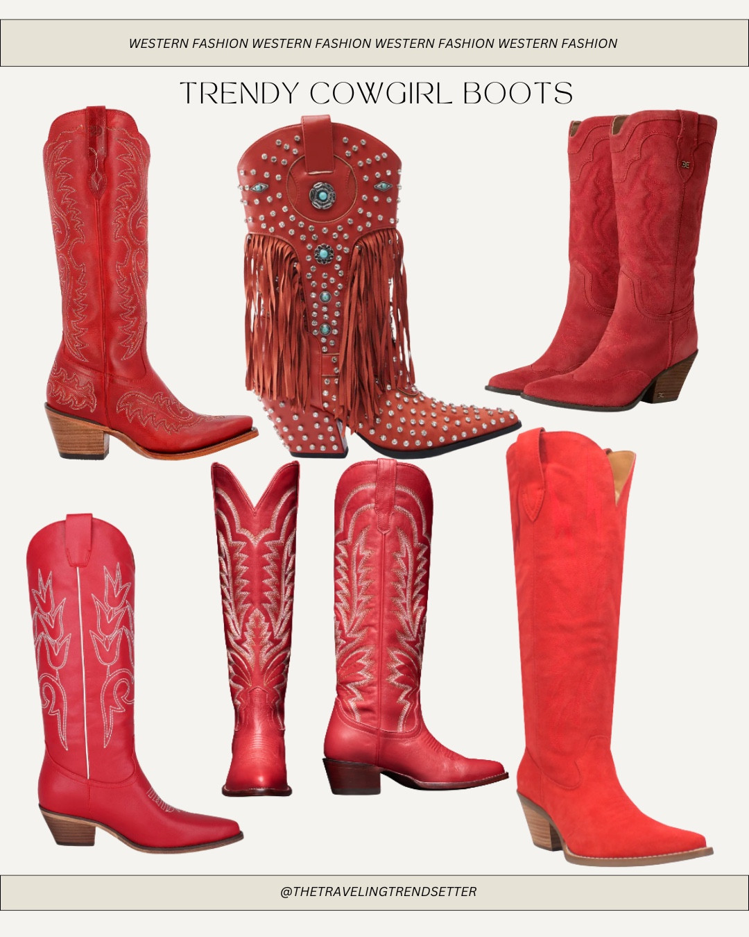 Red cowgirl boots / western fashion - cowgirl fashion  cowboy - shoes summer 

#LTKStyleTip #LTKFindsUnder100 #LTKShoeCrush