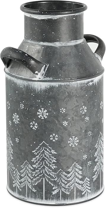 Putuo Decor Galvanized Milk Can, Rustic Shabby Chic Metal Flower Vase with Handle for Home Decor ... | Amazon (US)