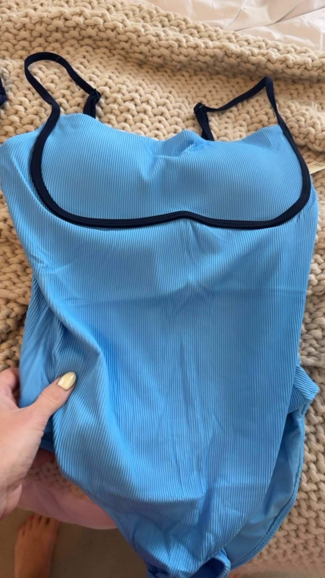 @American Eagle Outfitters @Aerie swim is so beautiful! Sized up to medium coverage in the bottom. But it is definitely true to size. 

￼

#LTKmomlife #LTKSpringSale #LTKSwim