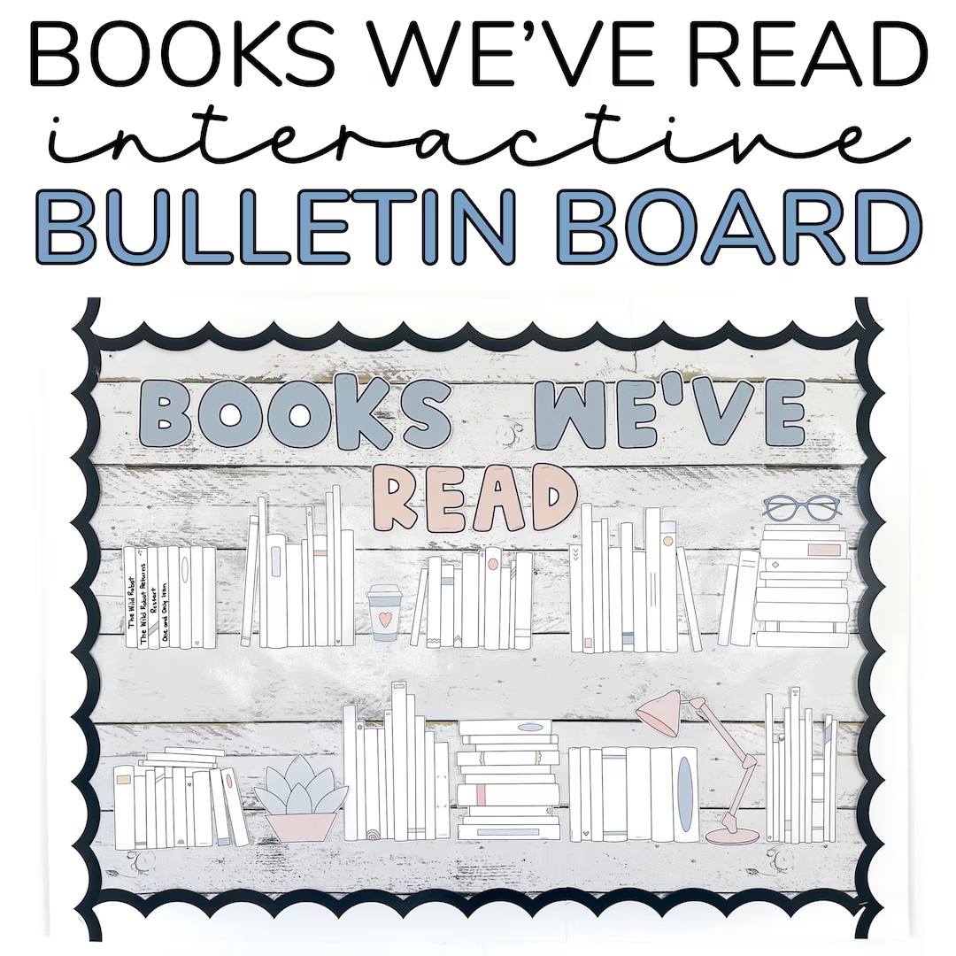 Books We've Read Bulletin Board Kit Books We Have Read Display Reading Bulletin Board - Etsy Cana... | Etsy (CAD)